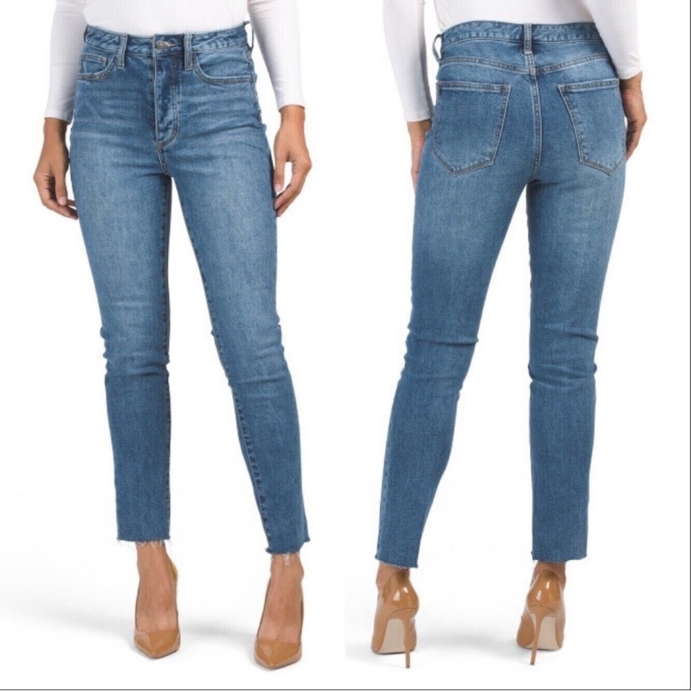 Sam Edelman The Stiletto Straight High Rise Ankle Jeans Medium Wash 2 / 26